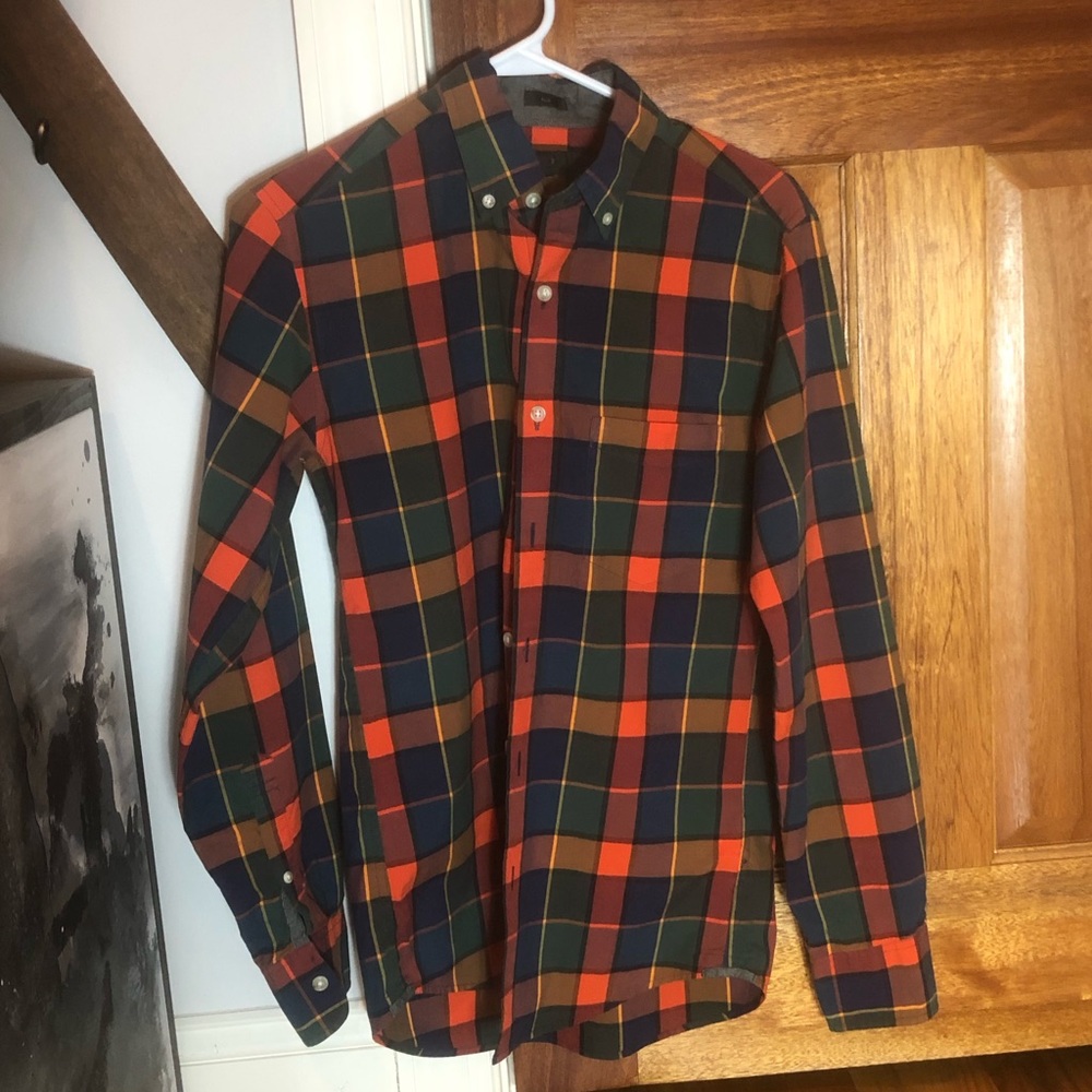J Crew Button Down Tartan